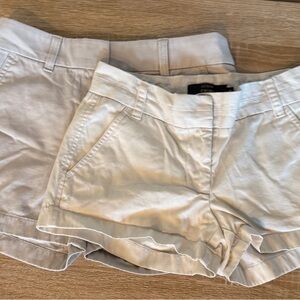 Two - J. Crew Light Cream High-Rise Women's Shorts